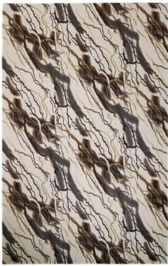 Prizma 80X150 Marble Düz Halı Kahve