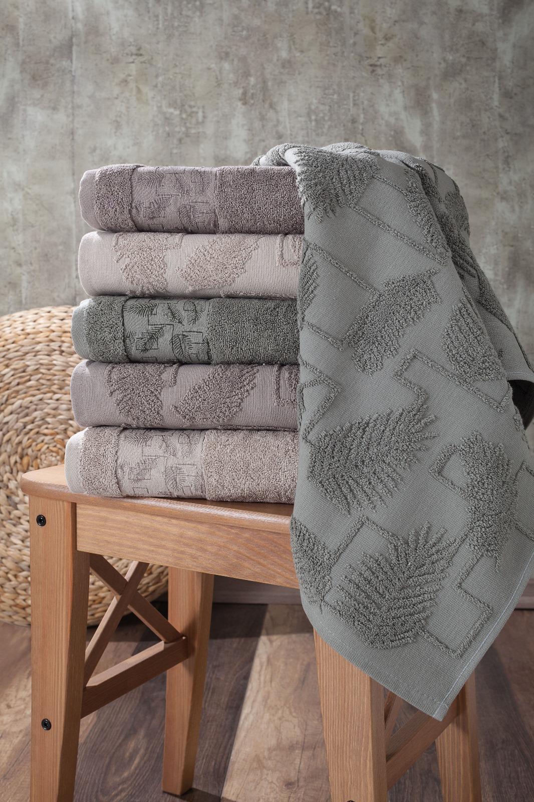 Pupilla 4'li Jakarlı Mikanos Havlu 50x90 Cm