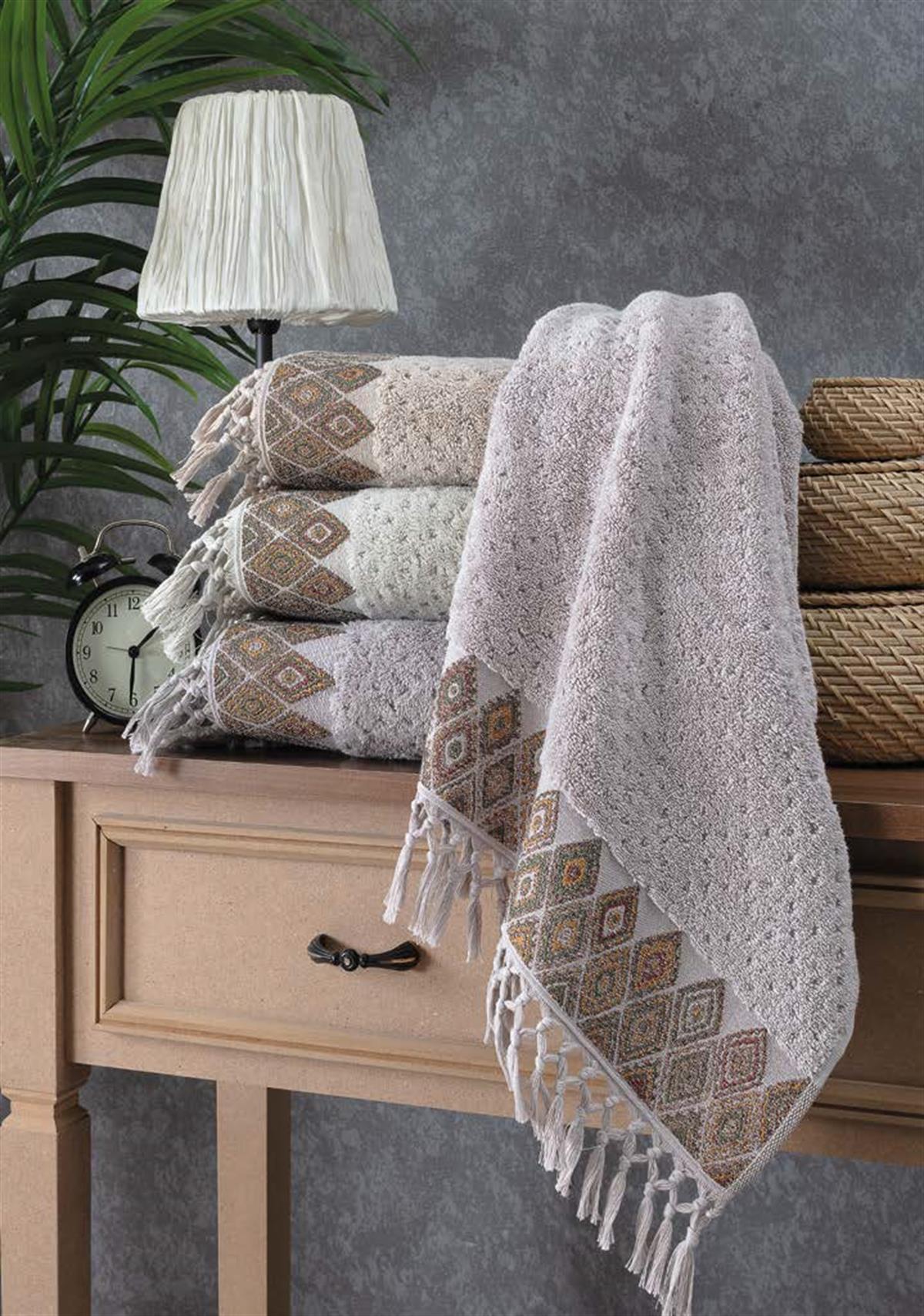 Pupilla 4'lü Penye 50*90 Jakarlı Havlu Kilim