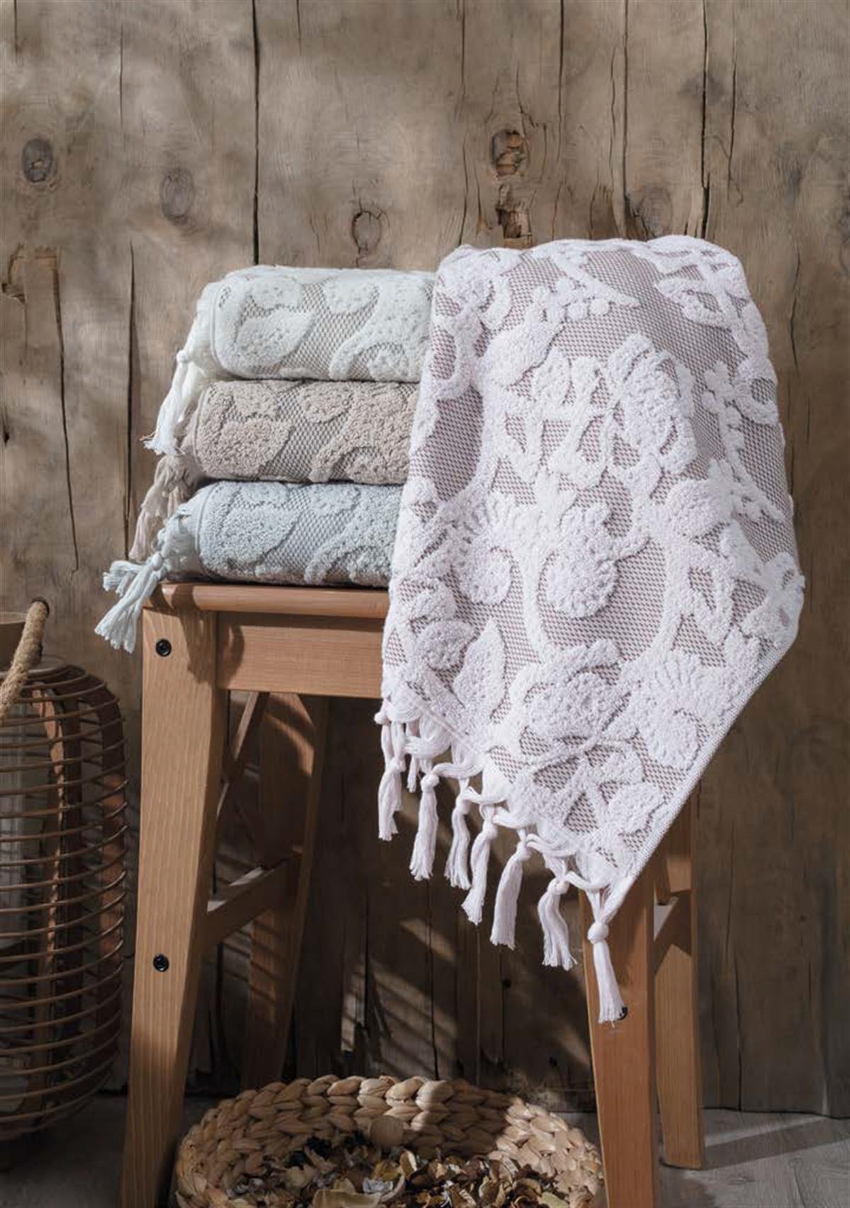 Pupilla 4'lü Penye 50*90 Kozalı Havlu Hilda