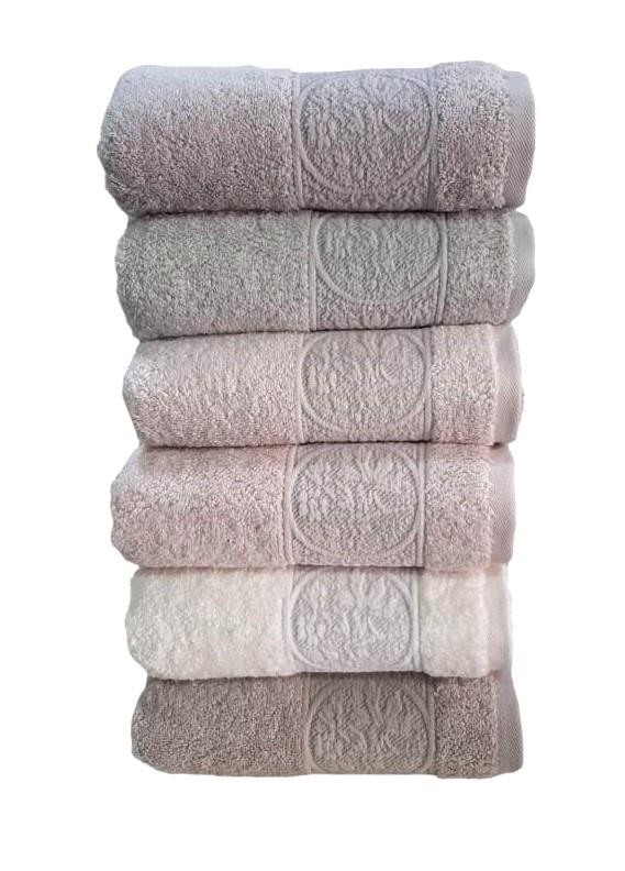 Pupilla 6'Lı Penye Karanfil Havlu Takımı 50x90