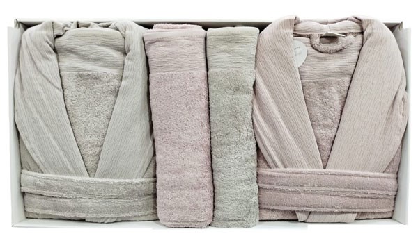 PUPİLLA AİLE BORNOZ SETİ BAMBU ELEGANT