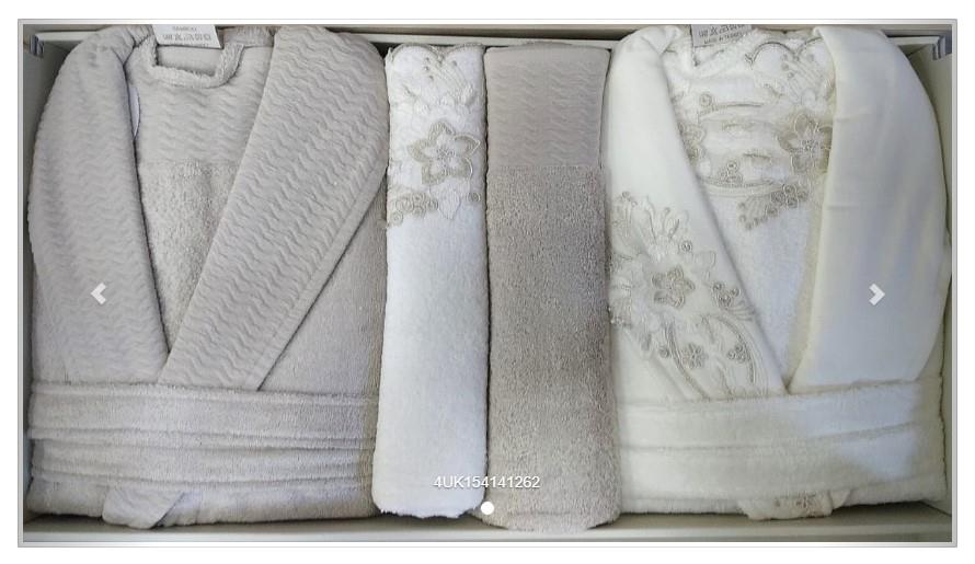 Pupilla Aile Bornoz Seti Bambu Vanetta Ekru - Bej