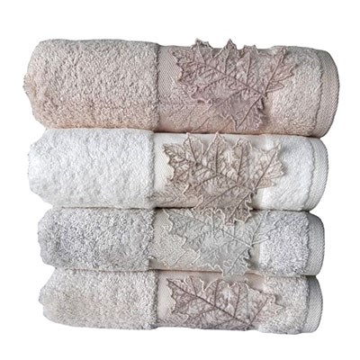 Pupilla Bambu Nakışlı 6 Lı Paket El-Yüz Havlu Seti 50*90 Janet 1068