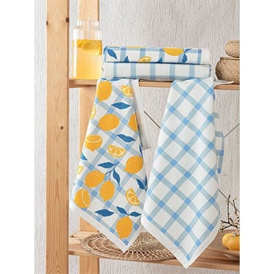 Pupilla Cotton Baskılı Havlu 4 Lü Set 40*60 Portakal