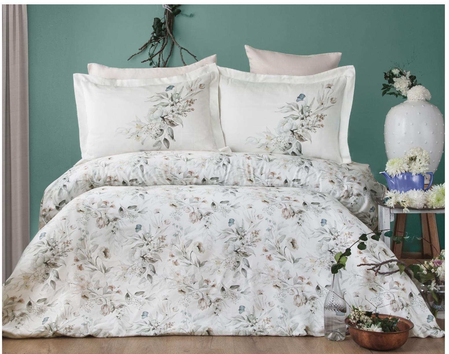 Pupilla Dijital Baskılı Pamuk Saten Çift Kişilik Nevresim Takımı Svitlana