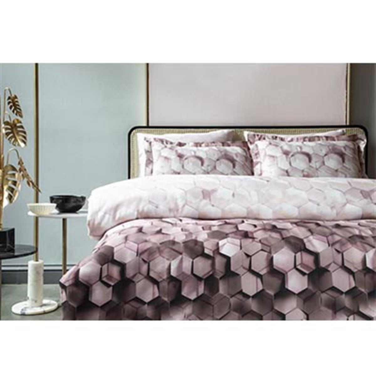 PUPİLLA DİJİTAL BASKILI SATEN ÇİFT KİŞİLİK NEVRESİM TAKIMI PERLA