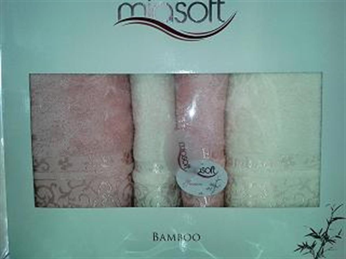 Pupilla Hamam Takımı Diamond Pembe-Krem