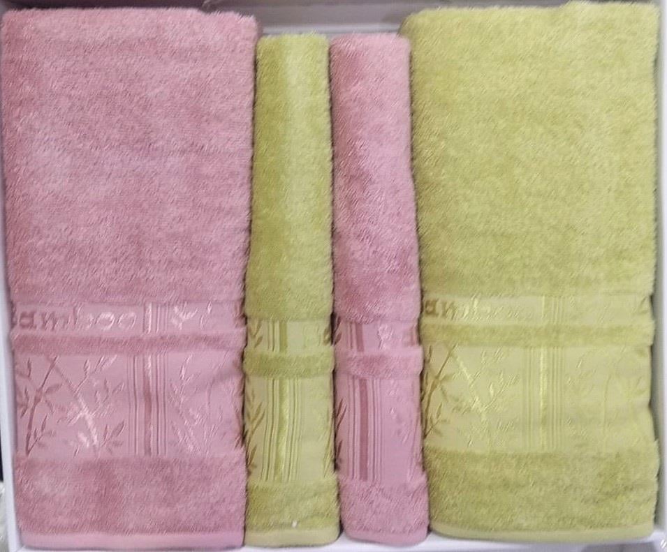 Pupilla Hamam Takımı Jakarlı Silver Yeşil-Lila