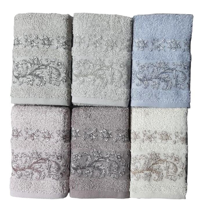 PUPİLLA HAVLU 6 LI SET 30*50 PVC ADRİANA