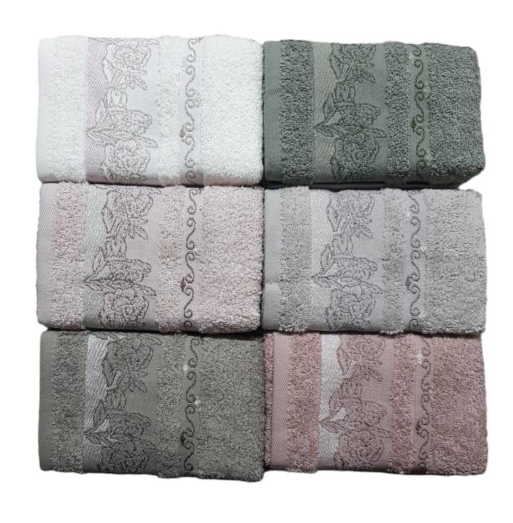 PUPİLLA HAVLU KUTULU 6 LI SET 30*50 PVC ROSETTA