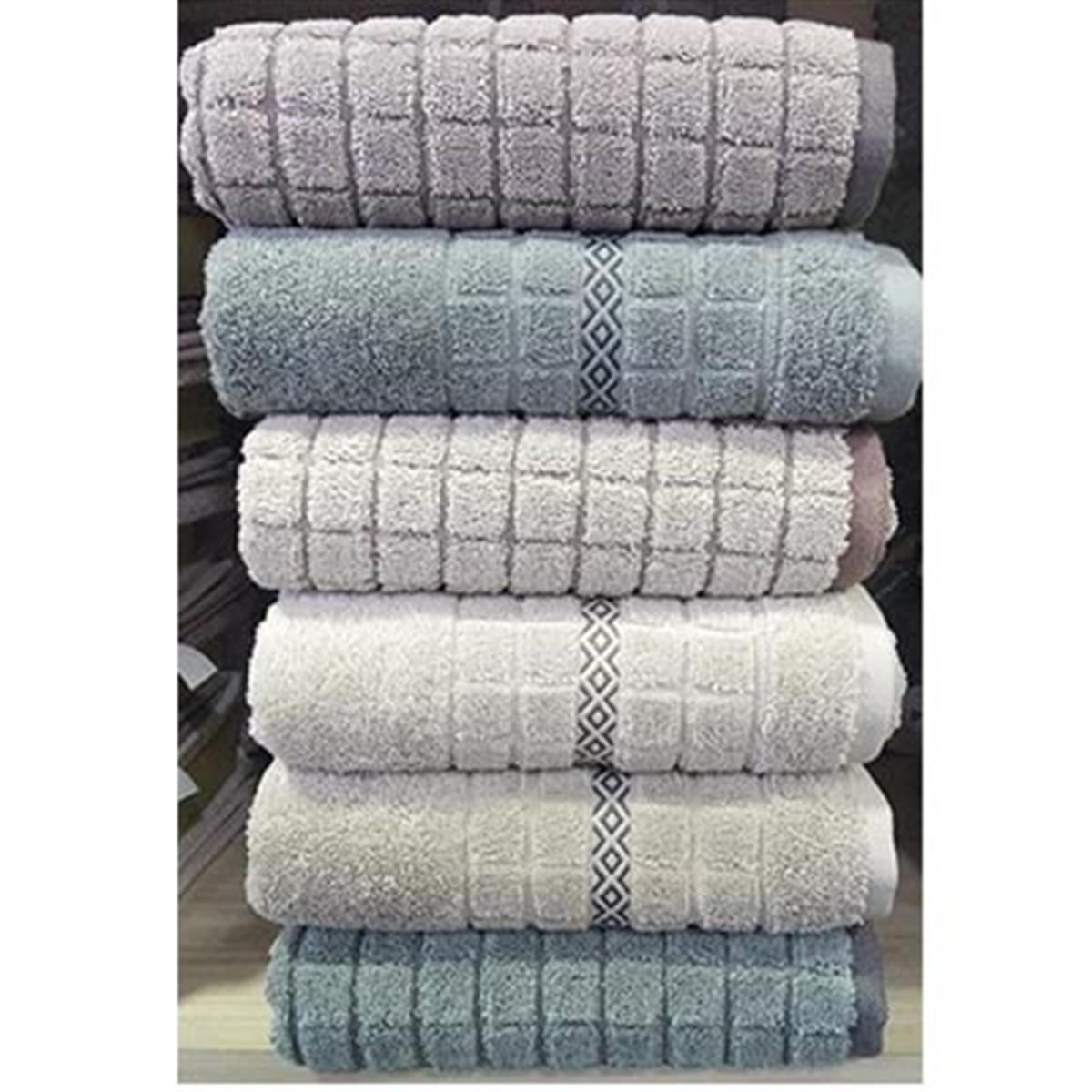 PUPİLLA JAKARLI BUKLE 6'LI HAVLU 50*90 ALYA