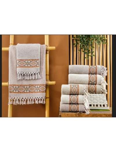 Pupilla Penye 4'Lü Paket El-Yüz Havlu Saçaklı 50*90 Selçuklu