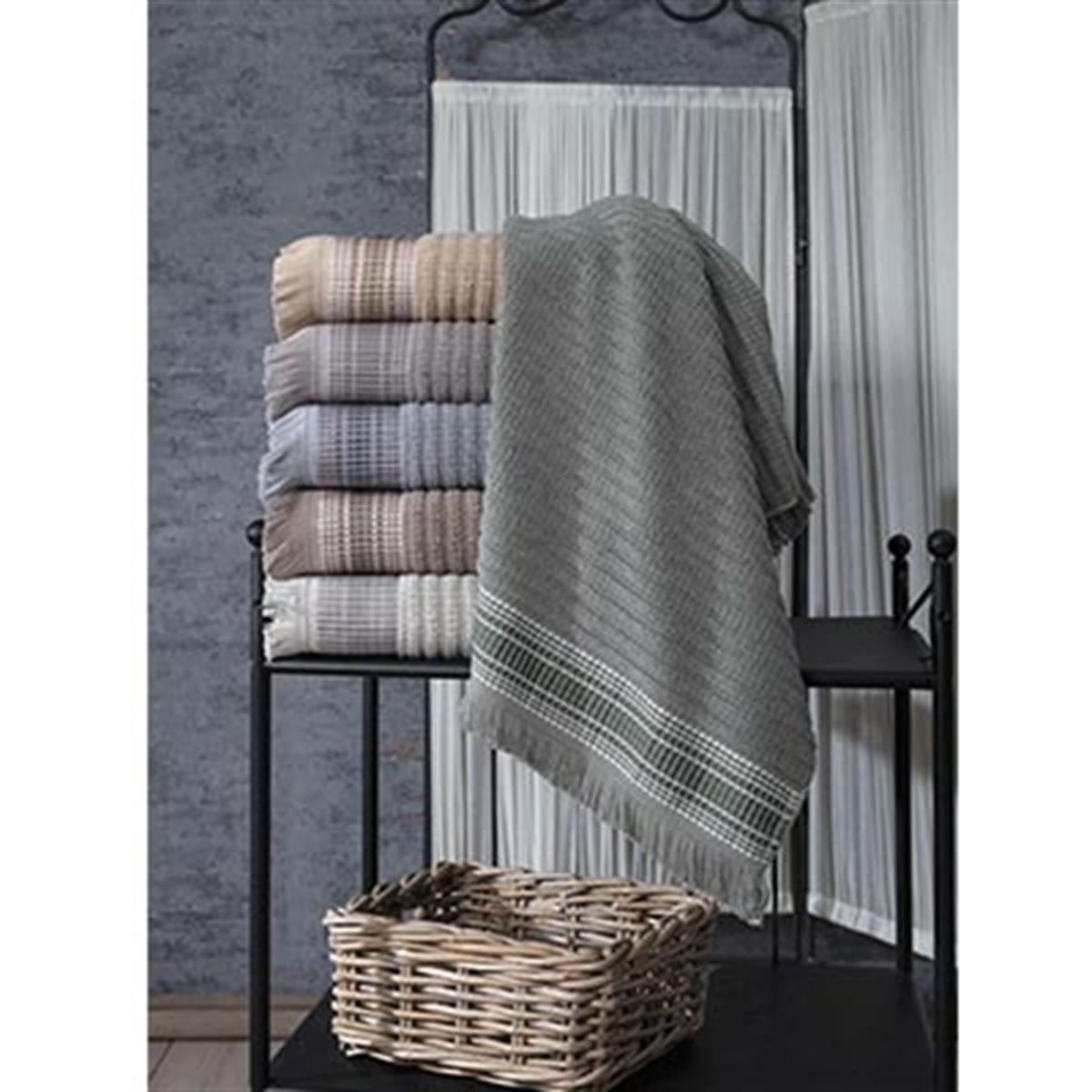 PUPİLLA PENYE JAKARLI 6'LI HAVLU 50*90 EKOSE 3053