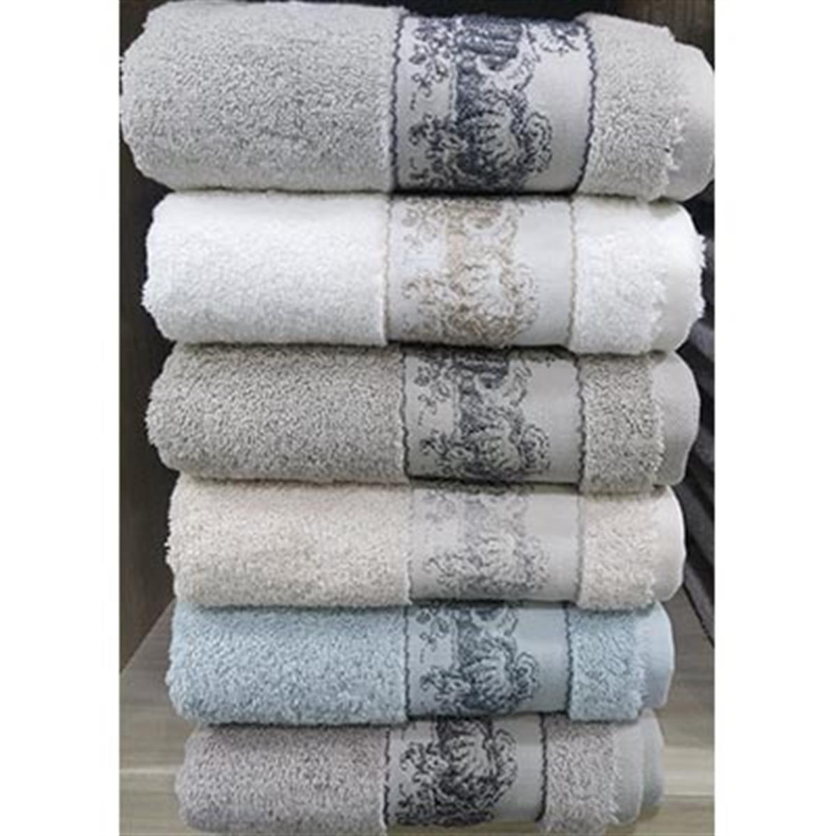 PUPİLLA PENYE JAKARLI 6'LI HAVLU 50*90 LARİS