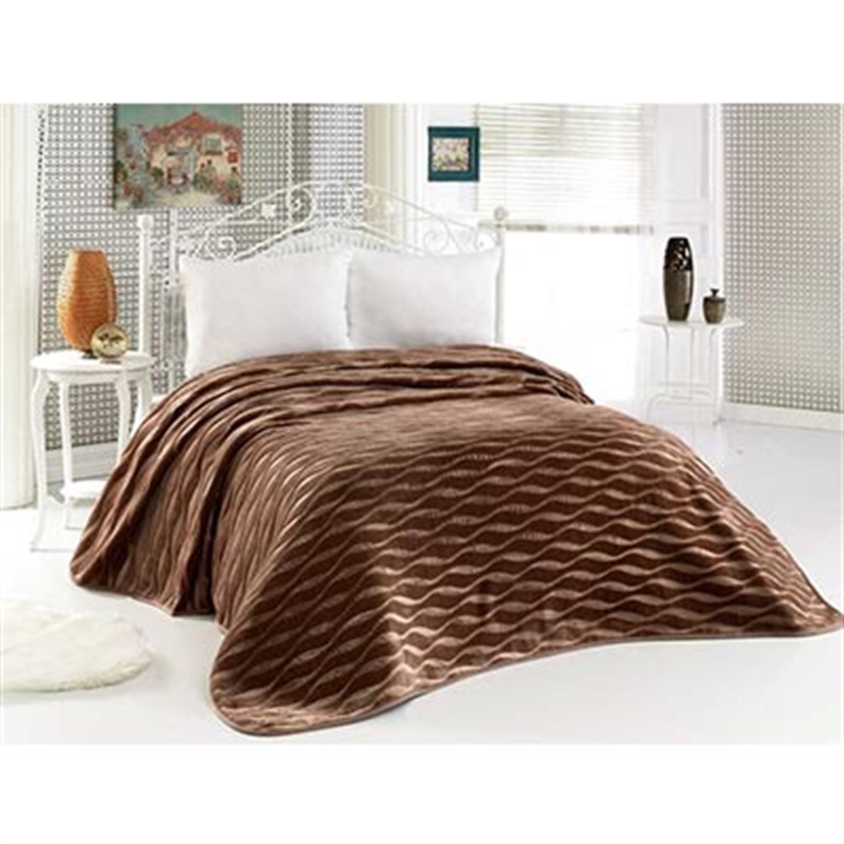 SENSE TEK KŞ. BATTANİYE 160X220 521 AÇIK KAHVE