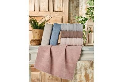 Şikel 6'Lı Paket Banyo Cotton Havlu Petek 90*150 Cm