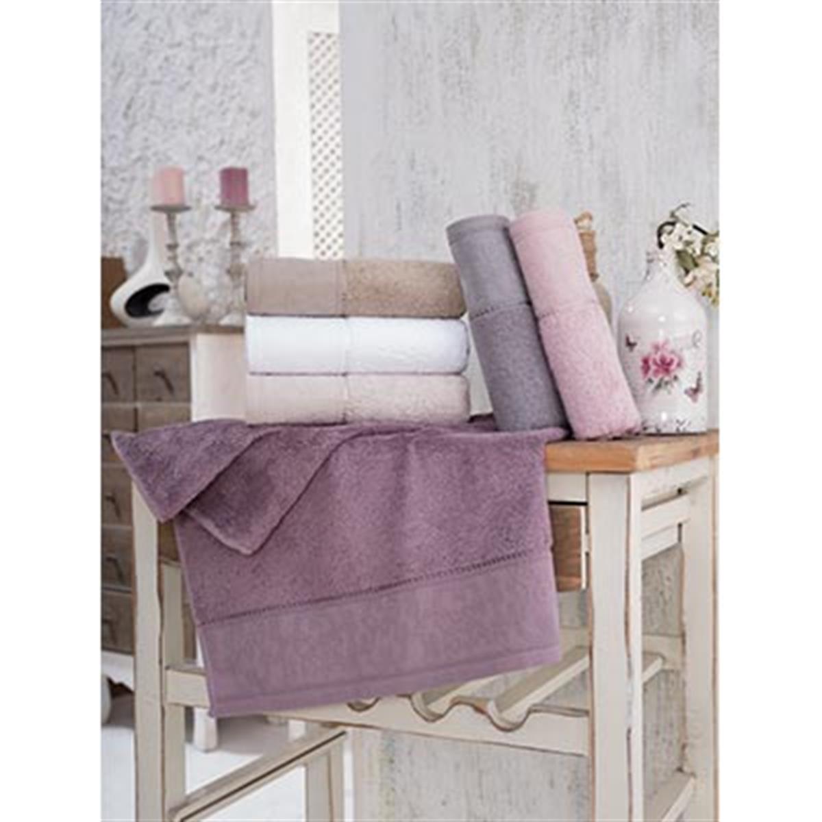 ŞIKEL BAMBU 6'LI HAVLU 50*90 GÖLGE