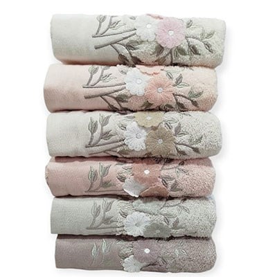 Şıkel Cotton Havlu 50*90 Elit Nakışlı Papatya