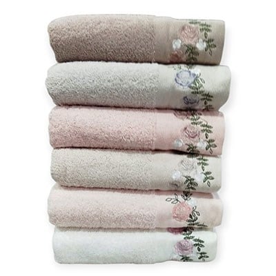 Şıkel Cotton Havlu 50*90 Elit Nakışlı RosAlinda