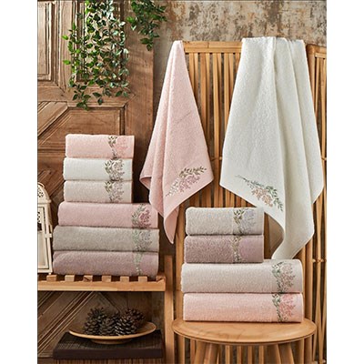 Şıkel Cotton Havlu 50*90 Elit Nakışlı Söğüt