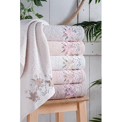 Şıkel Cotton Havlu 50*90 Elit Nakışlı Yasemin