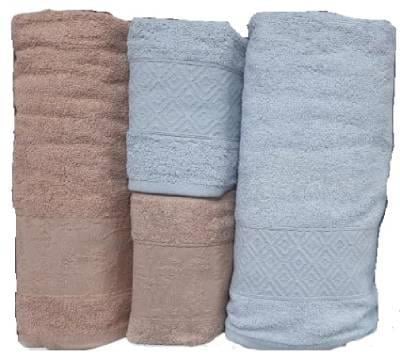 Şıkel Hamam Takımı Cotton Alvin Belinda Bej-Gri