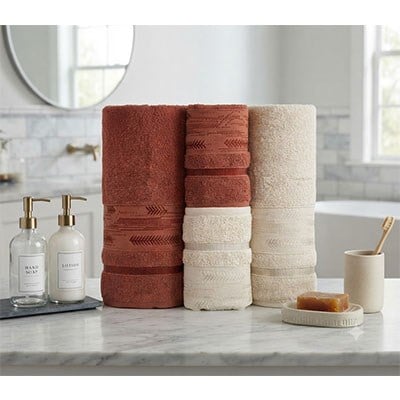 Şıkel Hamam Takımı Cotton Başak Taş-Kiremit