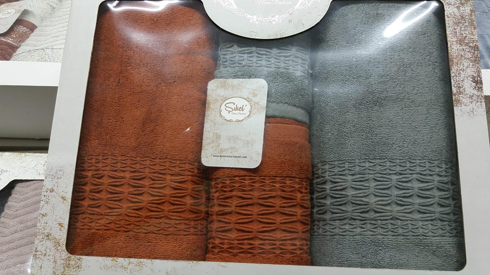 Şıkel Hamam Takımı İmperial Kiremit-Antrasit