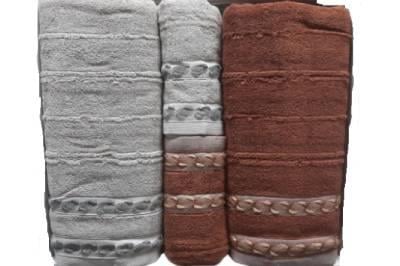 Şıkel Hamam Takımı Penye Şaika Gri-Kiremit