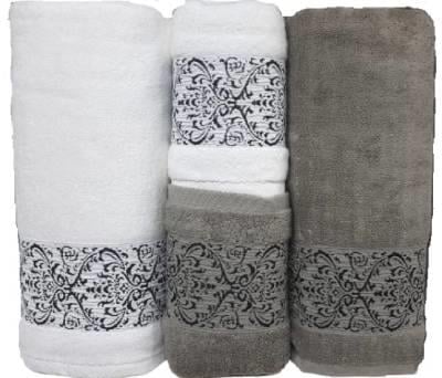 Şıkel Hamam Takımı Penye Sardunya Yeşil-Beyaz