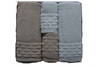 Şıkel Hamam Takımı Penye Silver Açık Gri-Bej