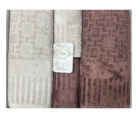 Şıkel Hamam Takımı Piano Ekru-Gül Kurusu