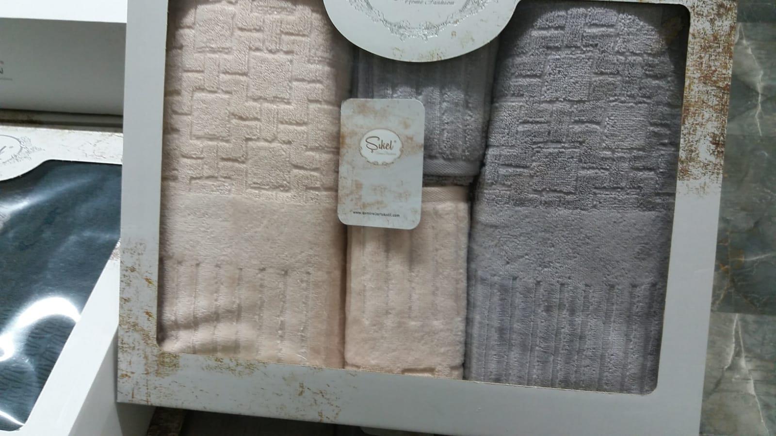 Şıkel Hamam Takımı Piano Pudra-Gri