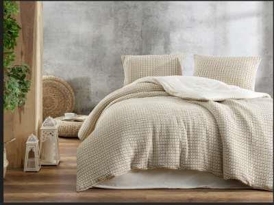 Şıkel Organic Pamuk Çift Kişilik Nevresim Takımı Laodikya Tütün