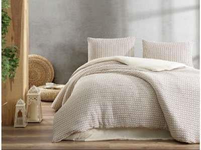 Şıkel Organic Pamuk Çift Kişilik Nevresim Takımı Laodikya Gül Kurusu