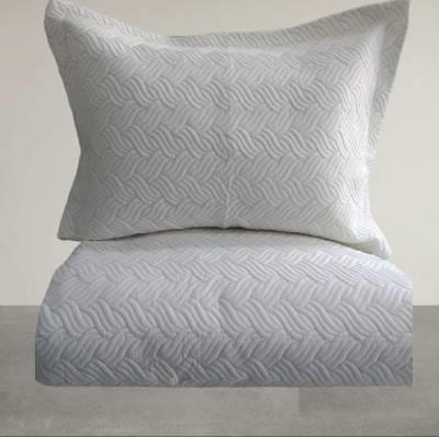 Star Nare Nakışlı Çift Kişilik Yatak Örtüsü Krem-Cappuccino