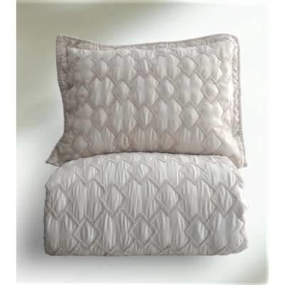 Zen Almila Nakışlı Çift Kişilik Yatak Örtüsü Cappuccino