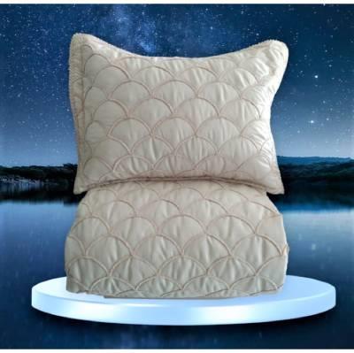 Zen Avanos Nakışlı Çift Kişilik Yatak Örtüsü Cappuccino