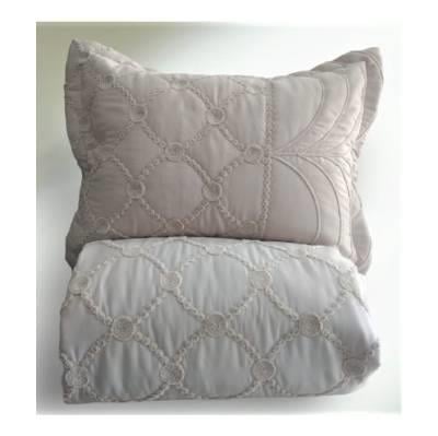 Zen Bohem Nakışlı Çift Kişilik Yatak Örtüsü Cappiccino