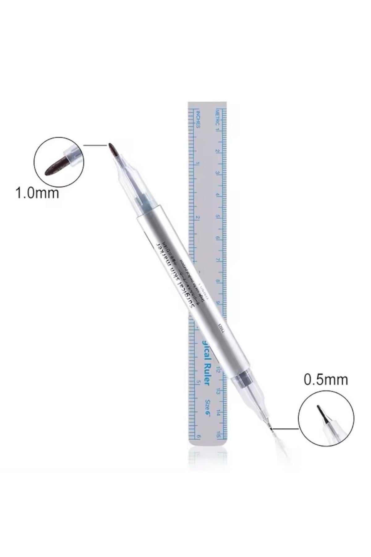 Mavi Çift Taraflı İşaretleme Kalemi