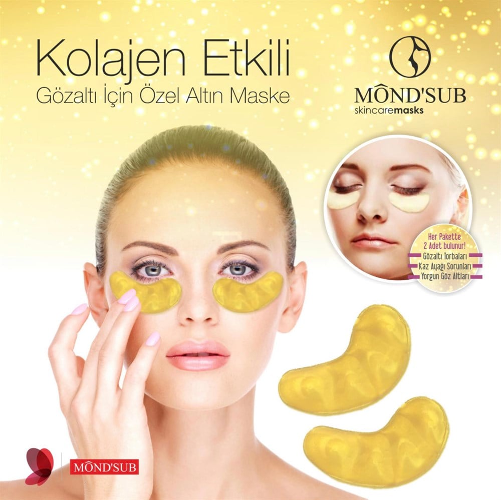 Ocean Altın Maske ( Göz Altı Için ) Bio-collagen GOLDMASKE 10 Çift