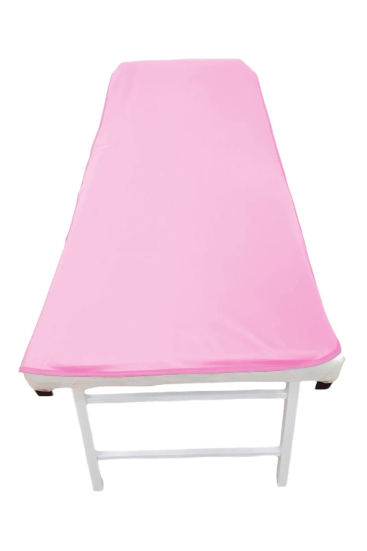 Pembe Pvc Silinebilir Sedye Koruyucu 70X190 Cm