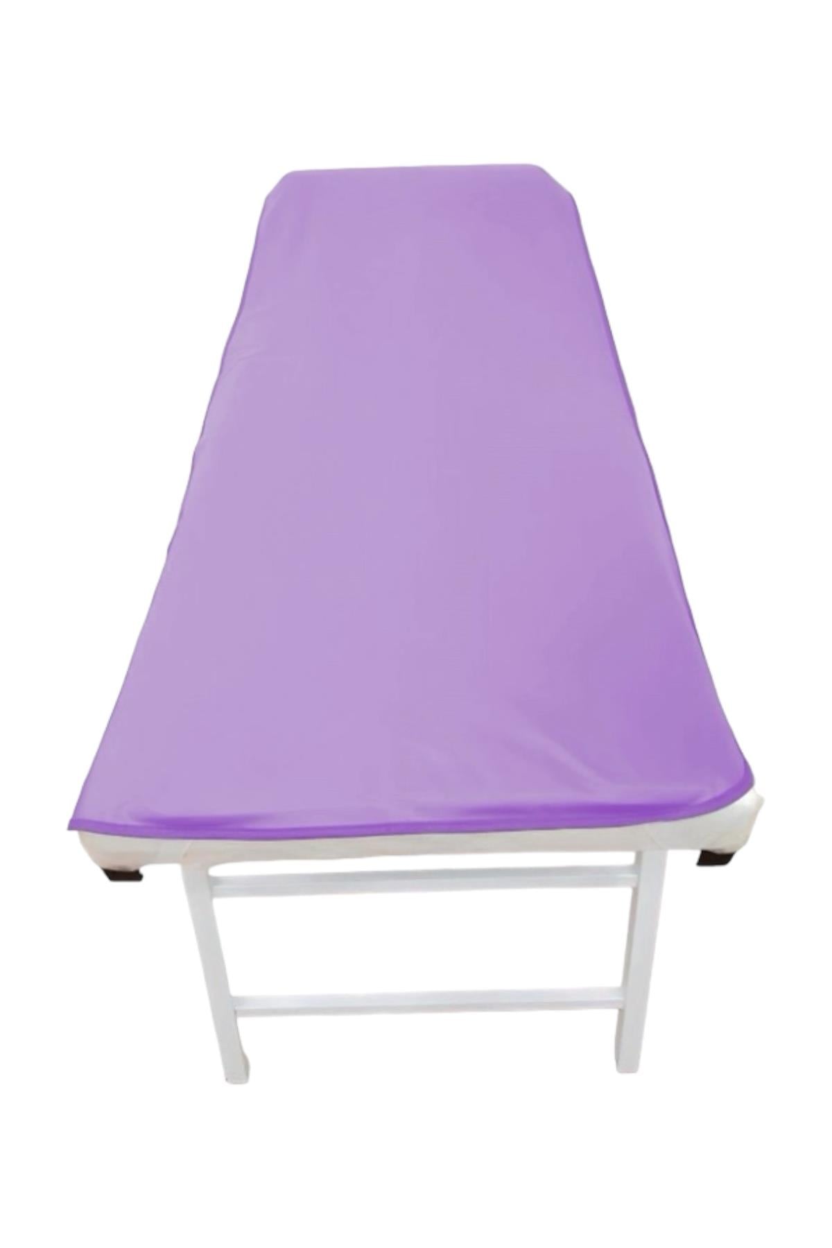 10 Adet Mor Pvc Silinebilir Sedye Koruyucu 70X190 Cm