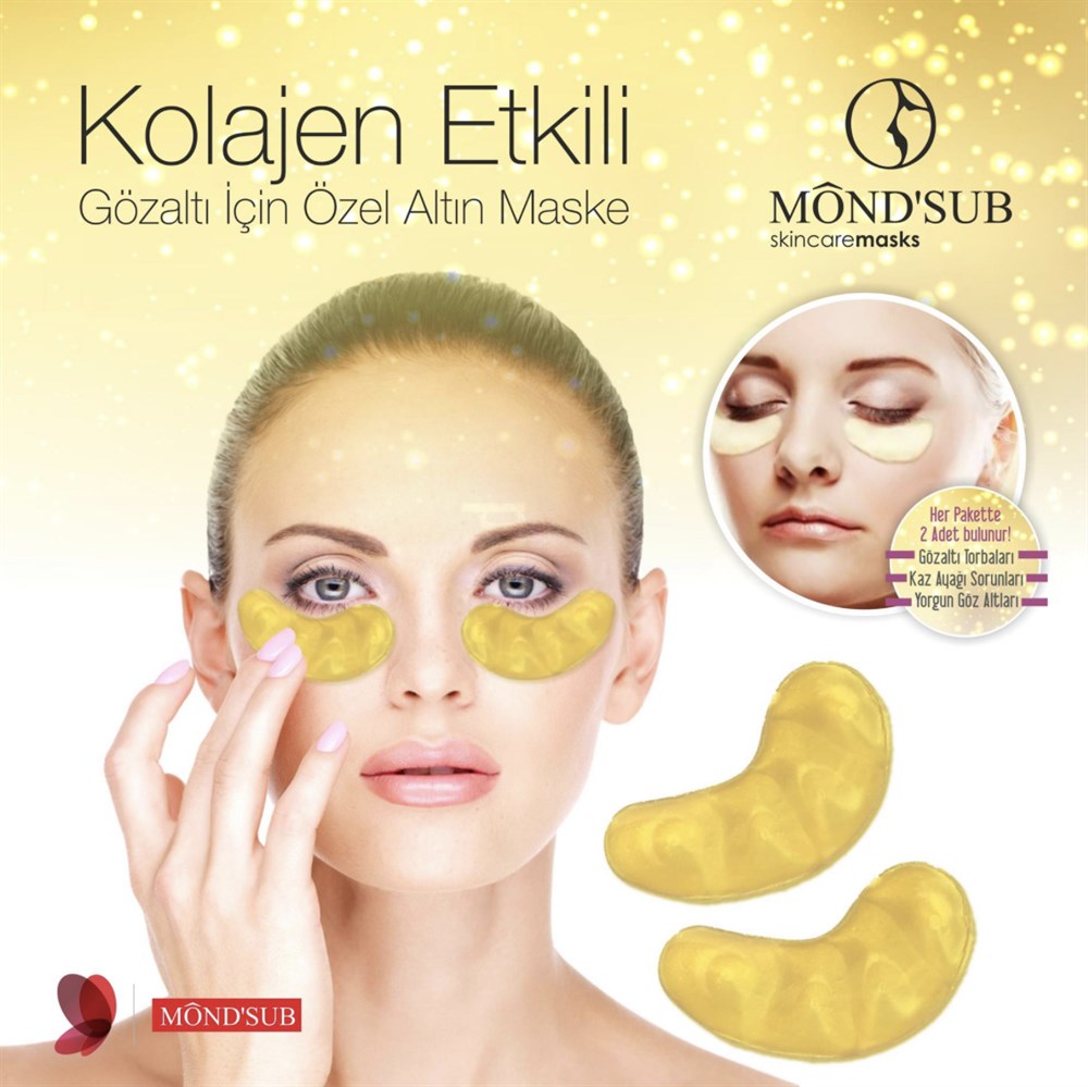 Ocean Altın Maske ( Göz Altı Için ) Bio-collagen GOLDMASKE 10 Çift