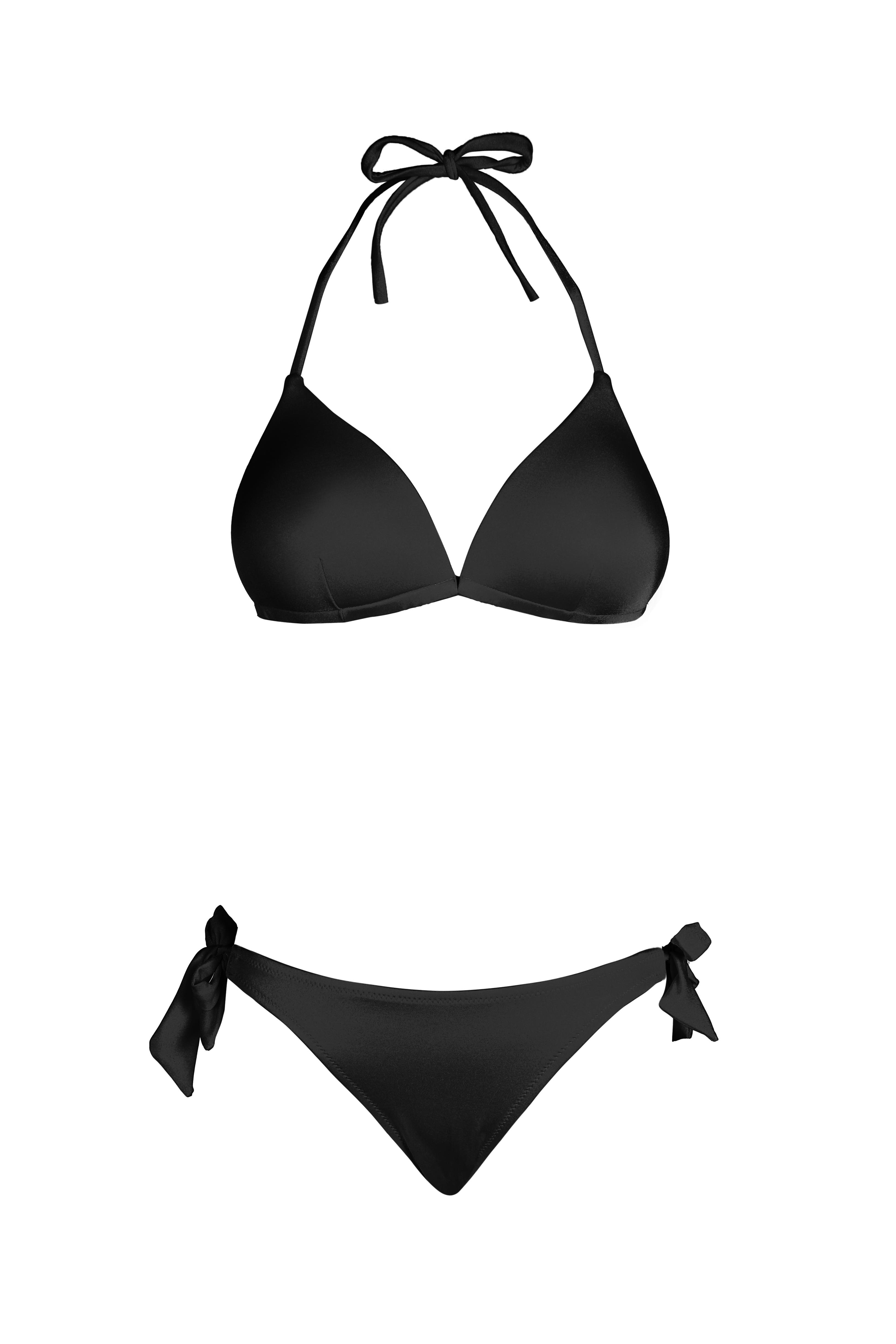 Beria Kadın Üçgen Yarım Dolgulu Siyah Bikini Takımı