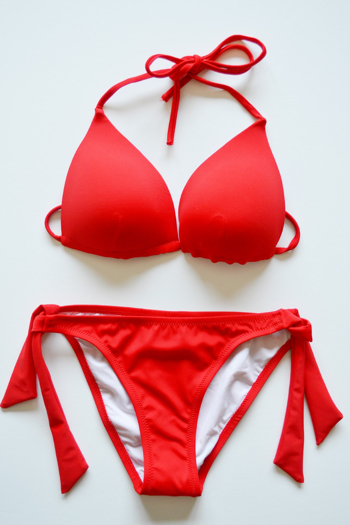 Beria Kadın Üçgen Yarım Dolgulu Kırmızı Bikini Takımı