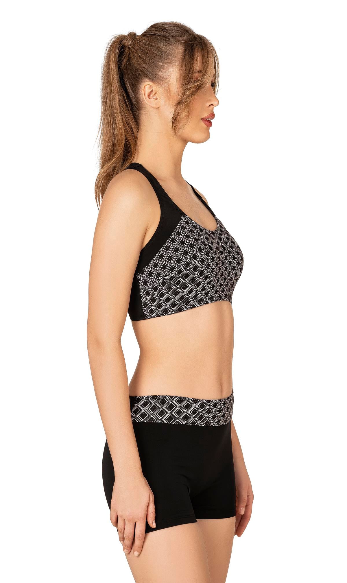 Endeep Kadın Şortlu Desenli Bikini Takımı