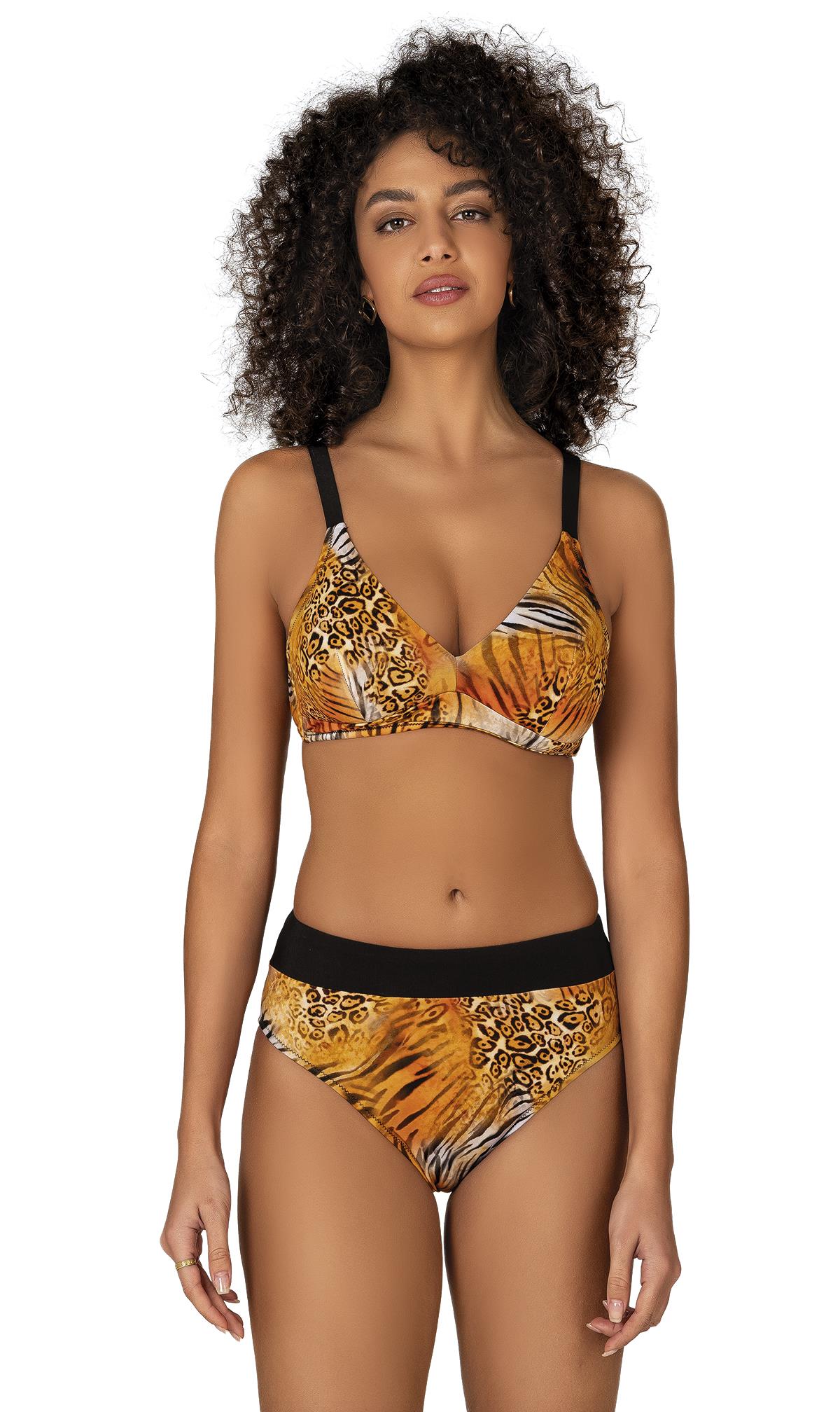 Endeep Kadın Kaplan Desen Toparlayıcı Bikini Takımı
