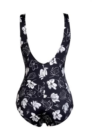 Endeep Beria Kadın Büyük Beden Çiçek Desenli Toparlayıcı Mayo